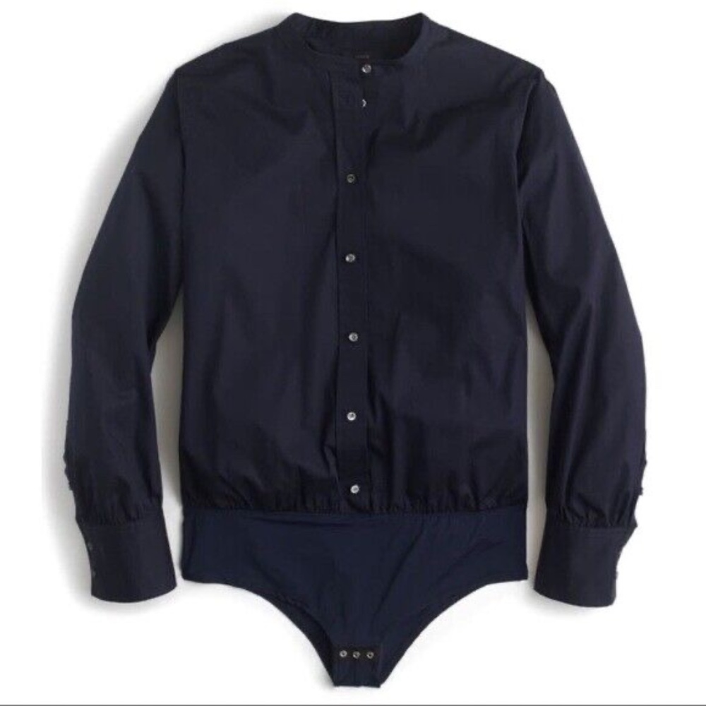 NWT J.Crew Stretch Bodysuit, Navy, size 6